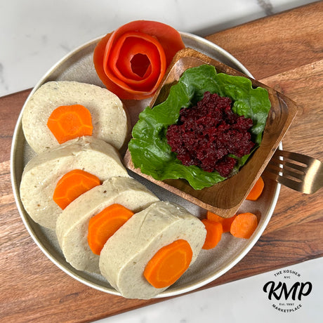 Grandma's Gefilte Fish with Sliced Carrots