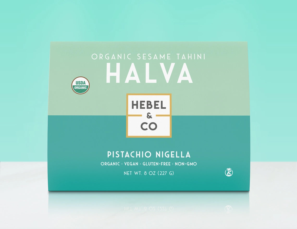 Hebel & Co. Pistachio Nigella Organic Sesame Tahini Halva | The