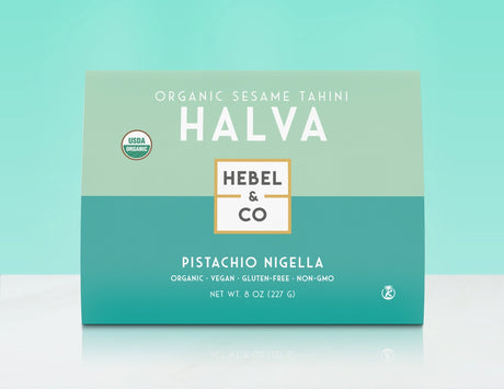 Hebel & Co. Pistachio Nigella Organic Sesame Tahini Halva