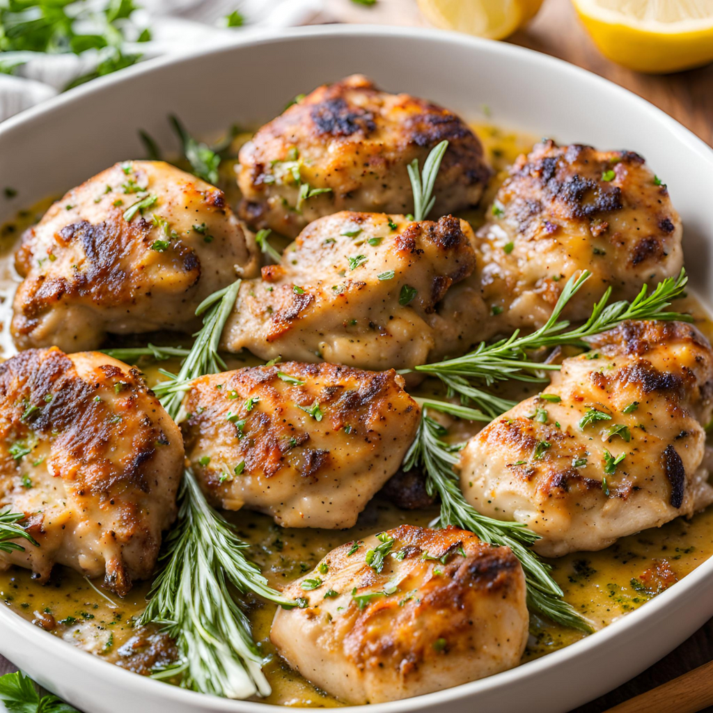 Herb-Crusted Boneless Chicken Thighs