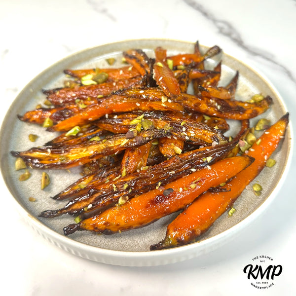 Honey-Roasted Carrots with Spiced Pistachio Crumble