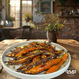 Honey-Roasted Carrots with Spiced Pistachio Crumble