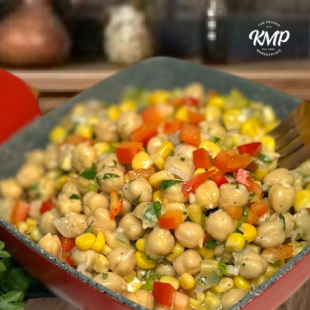 Lemon Herb Chickpea & Corn Salad