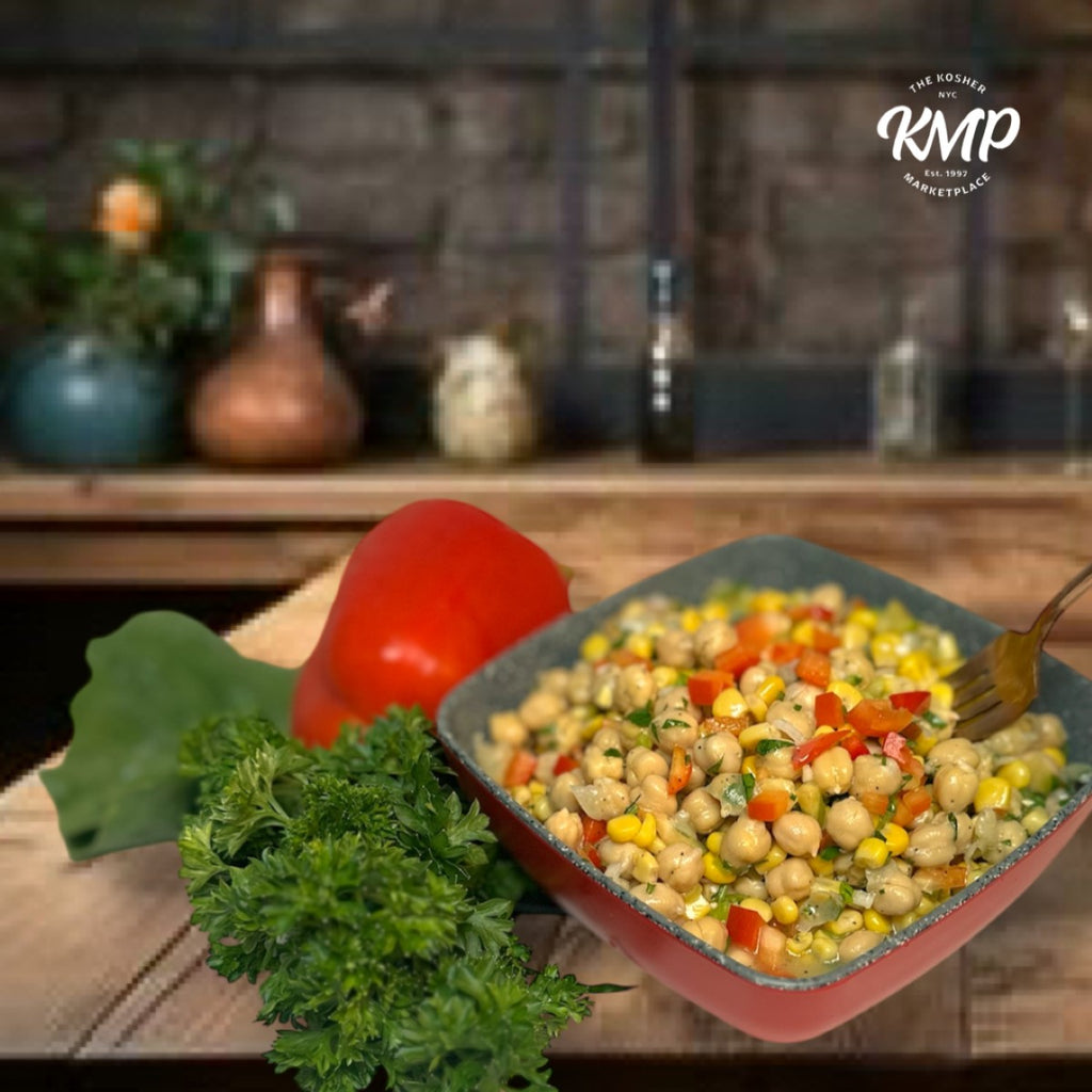Lemon Herb Chickpea & Corn Salad