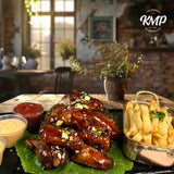 Maple & Wasabi-Glazed Chicken Wings