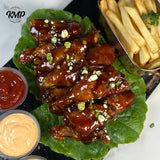 Maple & Wasabi-Glazed Chicken Wings