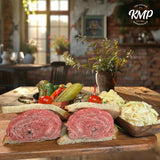 Medium-Rare Roast Beef on Seedless Rye