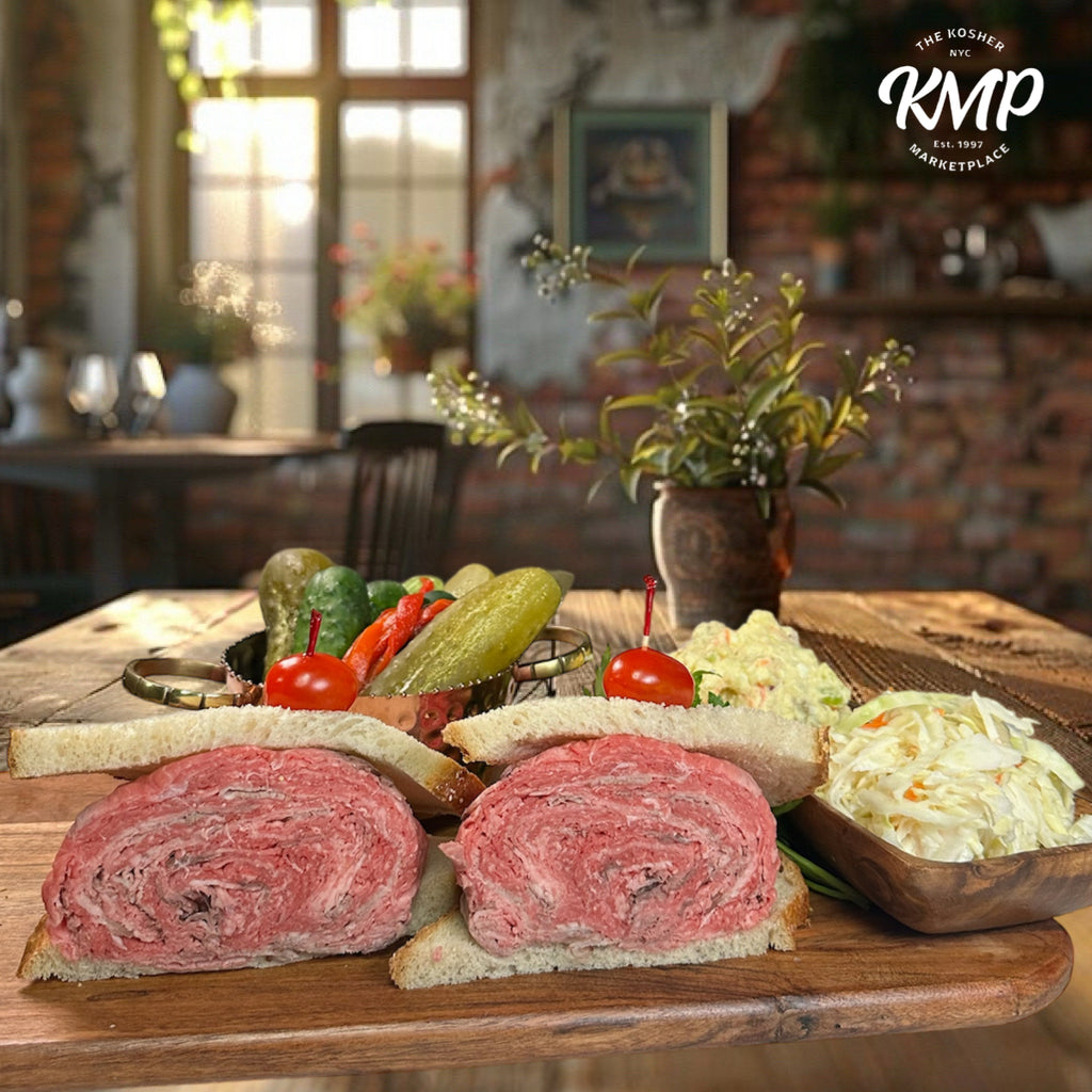 Medium-Rare Roast Beef on Seedless Rye