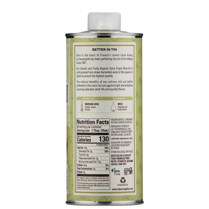 La Tourangelle Organic Fruity Extra Virgin Olive Oil