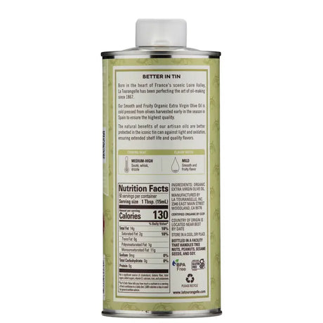La Tourangelle Organic Fruity Extra Virgin Olive Oil