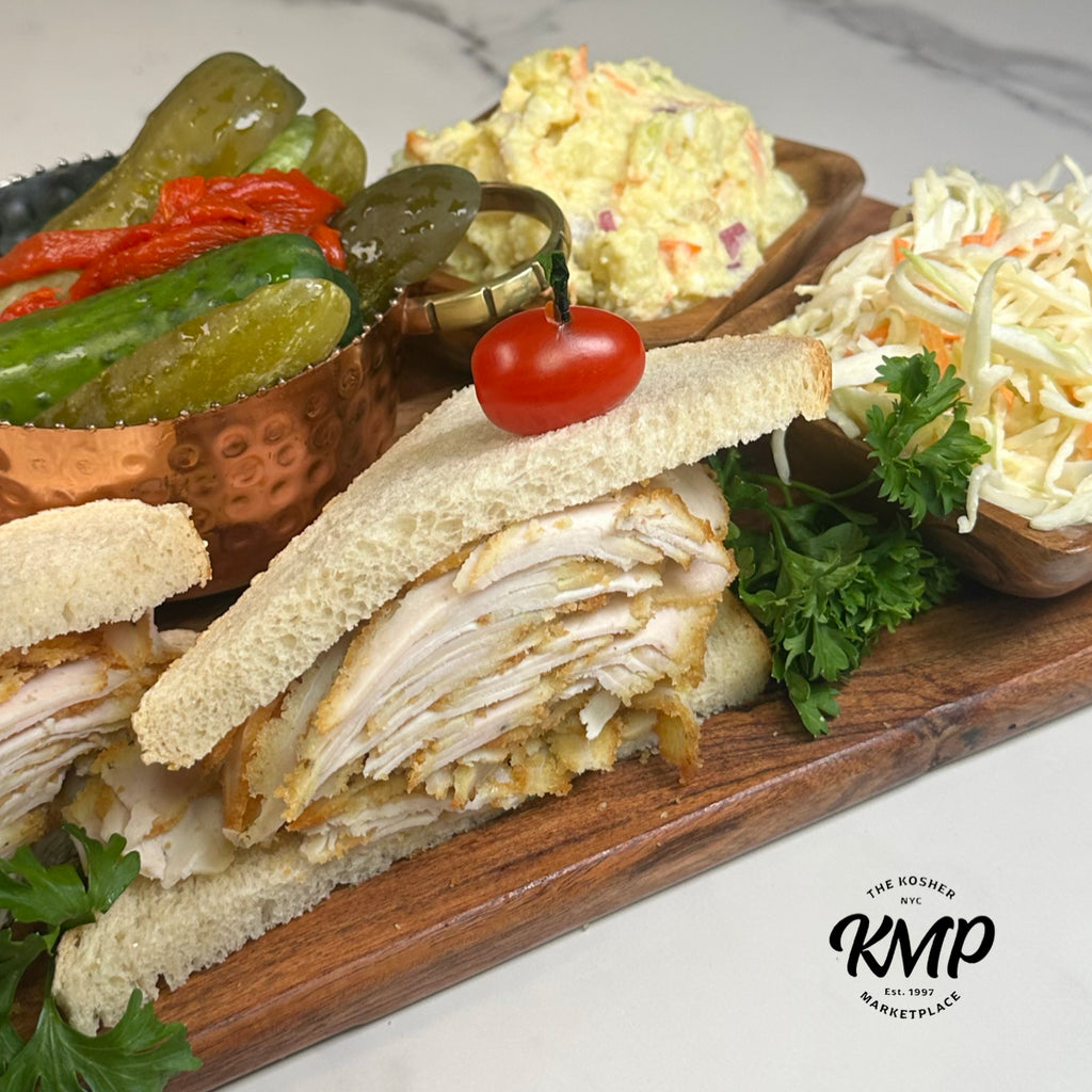 Panko-Crusted Chicken Cutlets on Seedless Rye