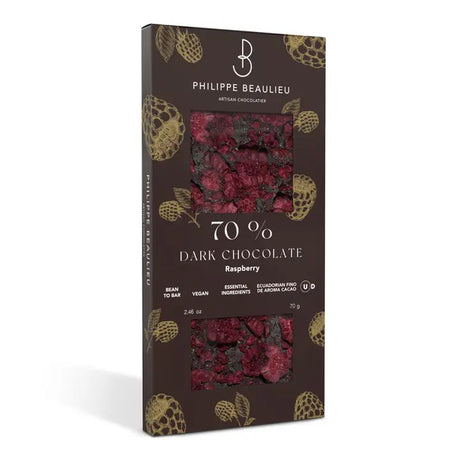 Philippe Beaulieu - Chocolate Bar - 70% Dark Raspberry