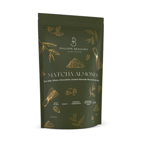 Philippe Beaulieu - Oat Milk White Chocolate Matcha Covered Almonds