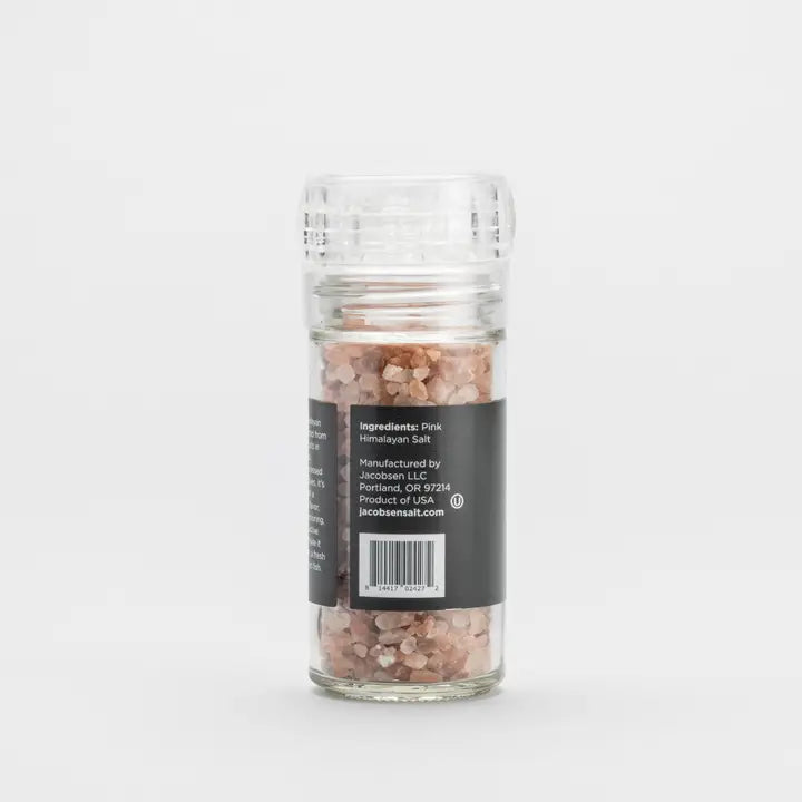 Jacobsen Salt Co. Pink Himalayan Salt Grinder - Glass Grinder