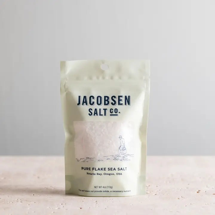 Jacobsen Salt Co. Pure Flake Sea Salt - 4 oz Bag