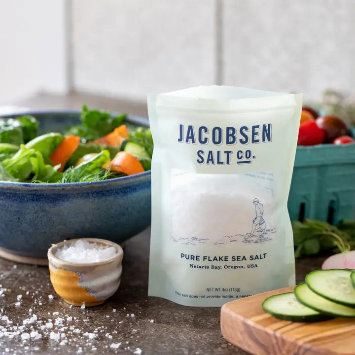 Jacobsen Salt Co. Pure Flake Sea Salt - 4 oz Bag