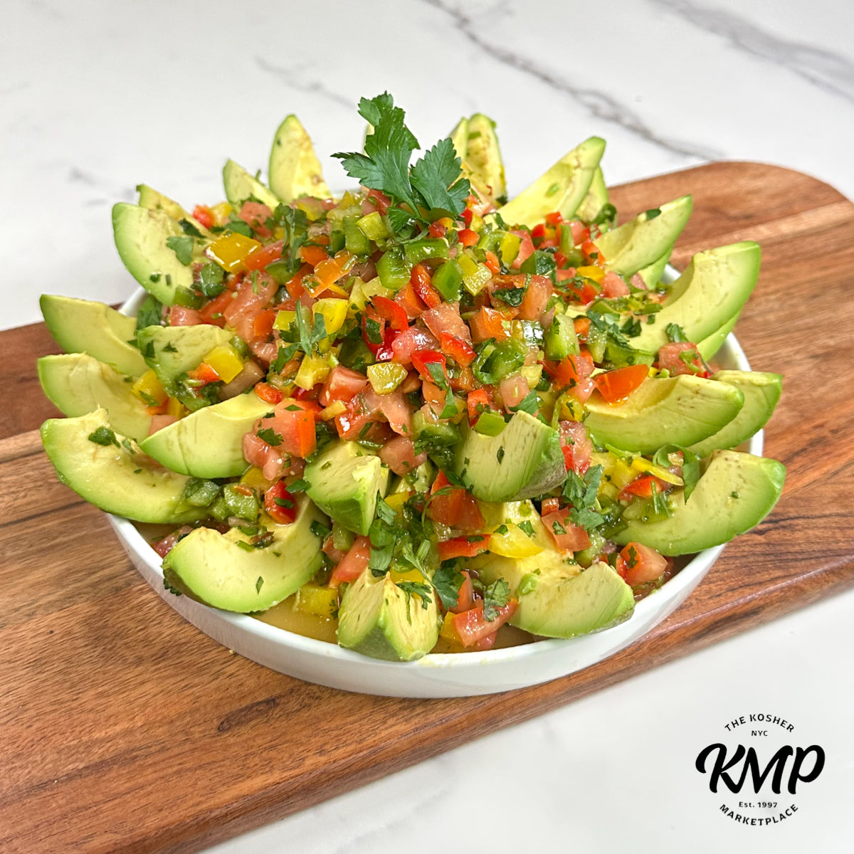 Rainbow Avocado Salad