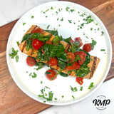 Roasted Salmon with Baby Heirloom Tomatoes
