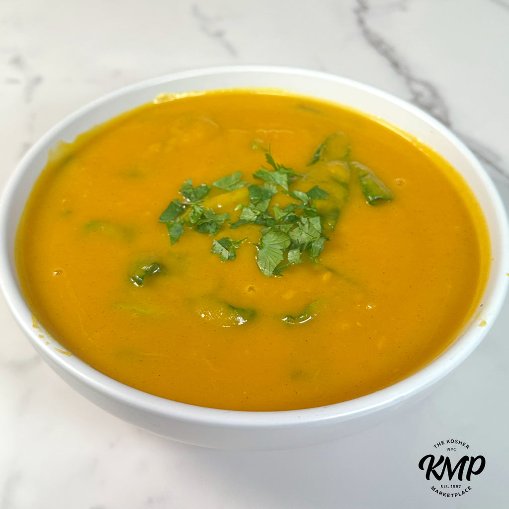 Roasted Butternut Squash with Spinach Soup
