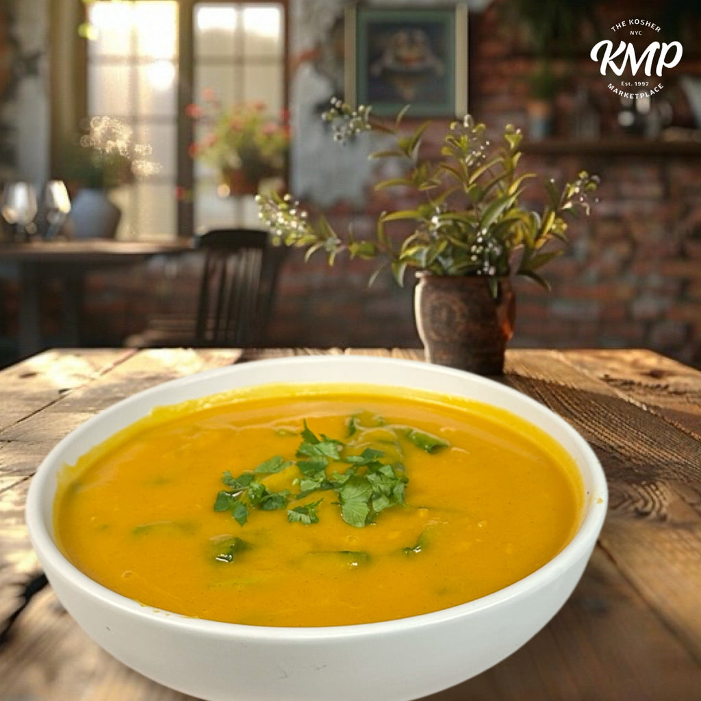 Roasted Butternut Squash with Spinach Soup