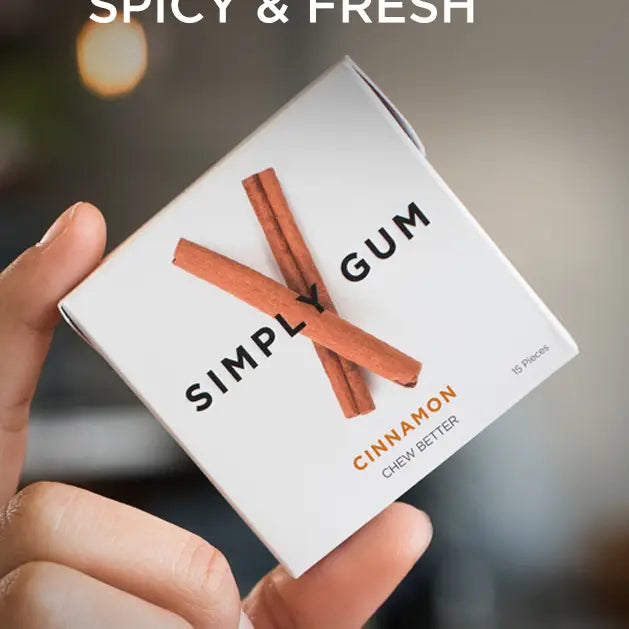 SIMPLY Cinnamon Chewing Gum - Natural + Plastic-Free