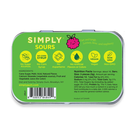 SIMPLY Sours - Citrus Berry 1.8oz