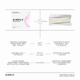SIMPLY Sugar Free Bubble Gum - Natural + Plastic-Free