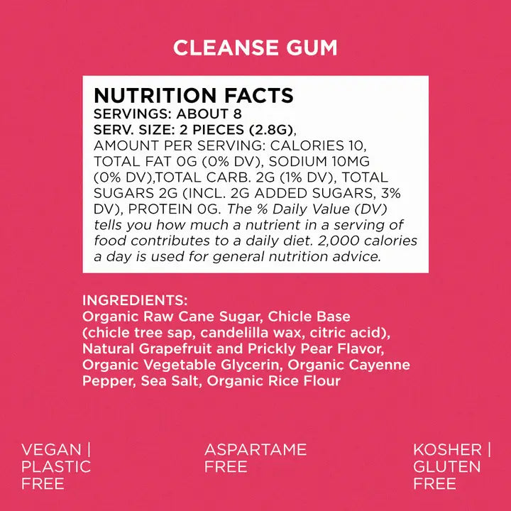 SIMPLY Cleanse Chewing Gum- Natural + Plastic-Free