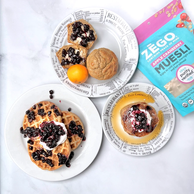 ZEGO Organic Gluten-Free Nut-Free Muesli: Apple Cranberry