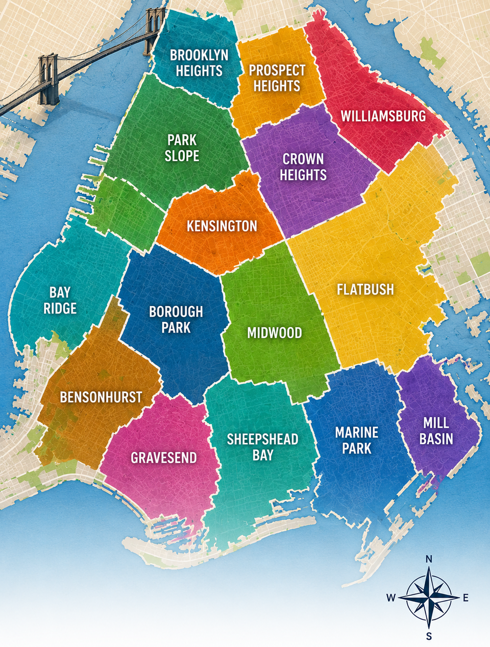 BROOKLYN DELIVERY AREAS