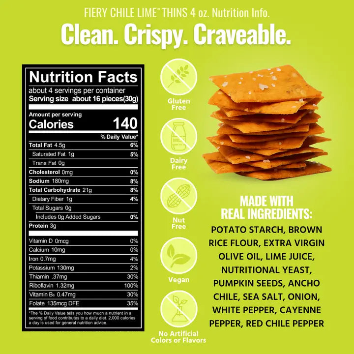 Every Body Eat Fiery Chile Lime Snack Thins
