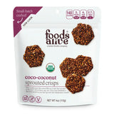 Foods Alive Coco Coconut Organic Sprouted Crisps, Gluten Free