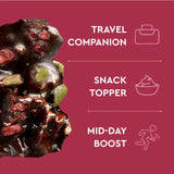 Seedly, Raspberry Bliss, Dark Chocolate Bark, 3.6 oz.