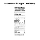ZEGO Organic Gluten-Free Nut-Free Muesli: Apple Cranberry