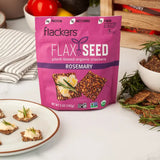 Flackers Organic Flax Seed Crackers, Rosemary