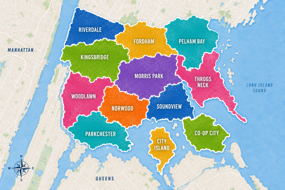 Delivery Areas Throughout The Bronx