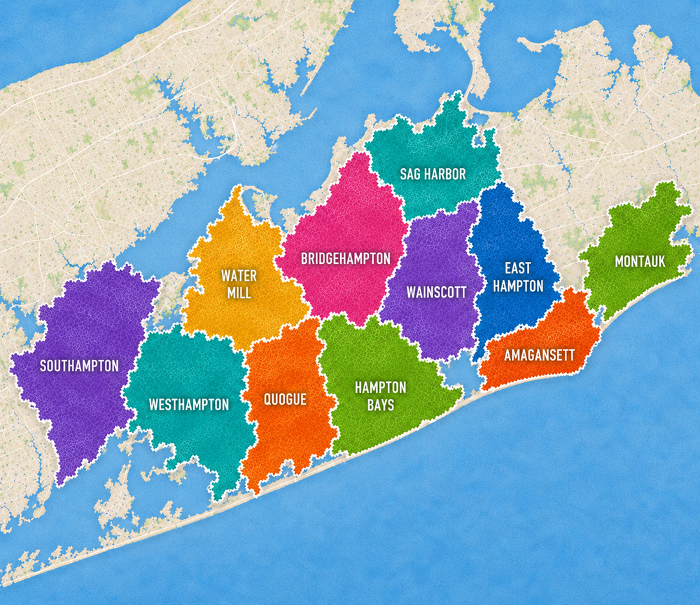The Hamptons, Montauk, & Nearby Areas