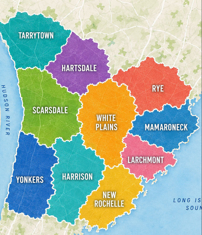 WESTCHESTER DELIVERY AREAS
