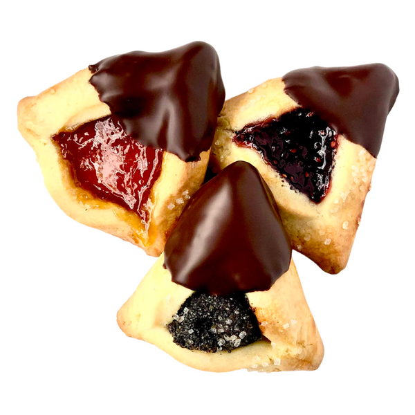 Chocolate-Dipped Hamantaschen