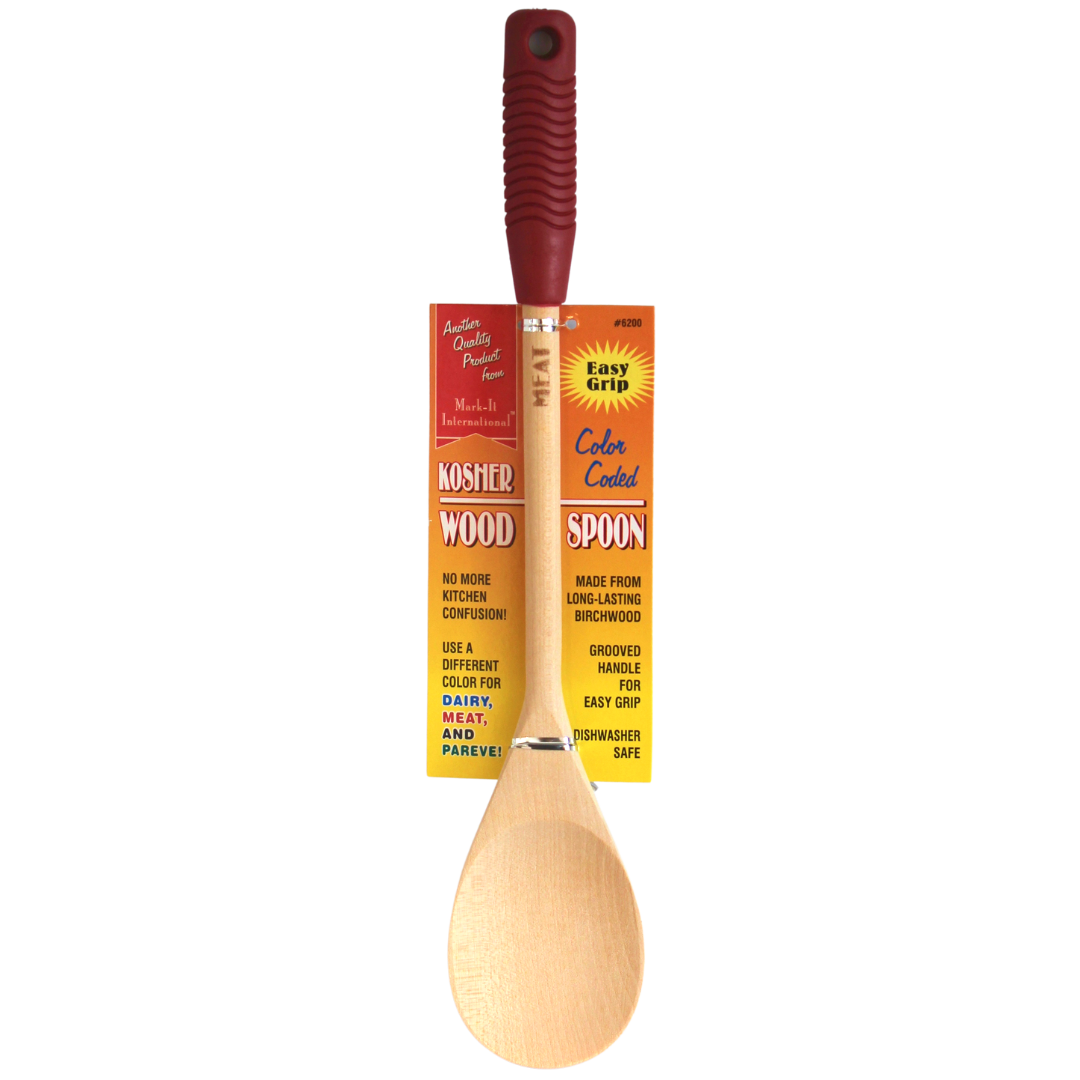 Mark-It International Kosher Meat Wooden Spoon