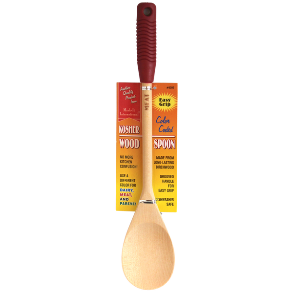 Mark-It International Kosher Meat Wooden Spoon