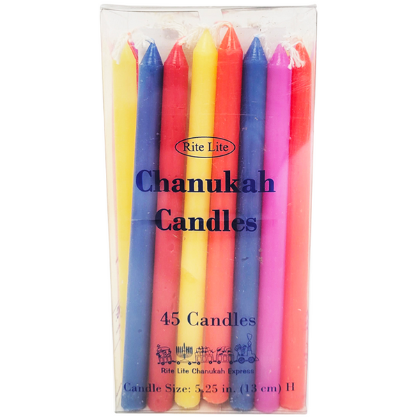 Rite Lite Deluxe Chanukah Candles - Assorted Colors