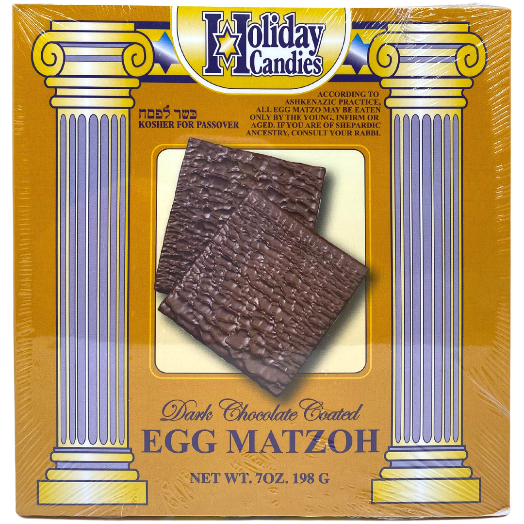 KFP Holiday Candies Dark Chocolate Coated Egg Matzoh