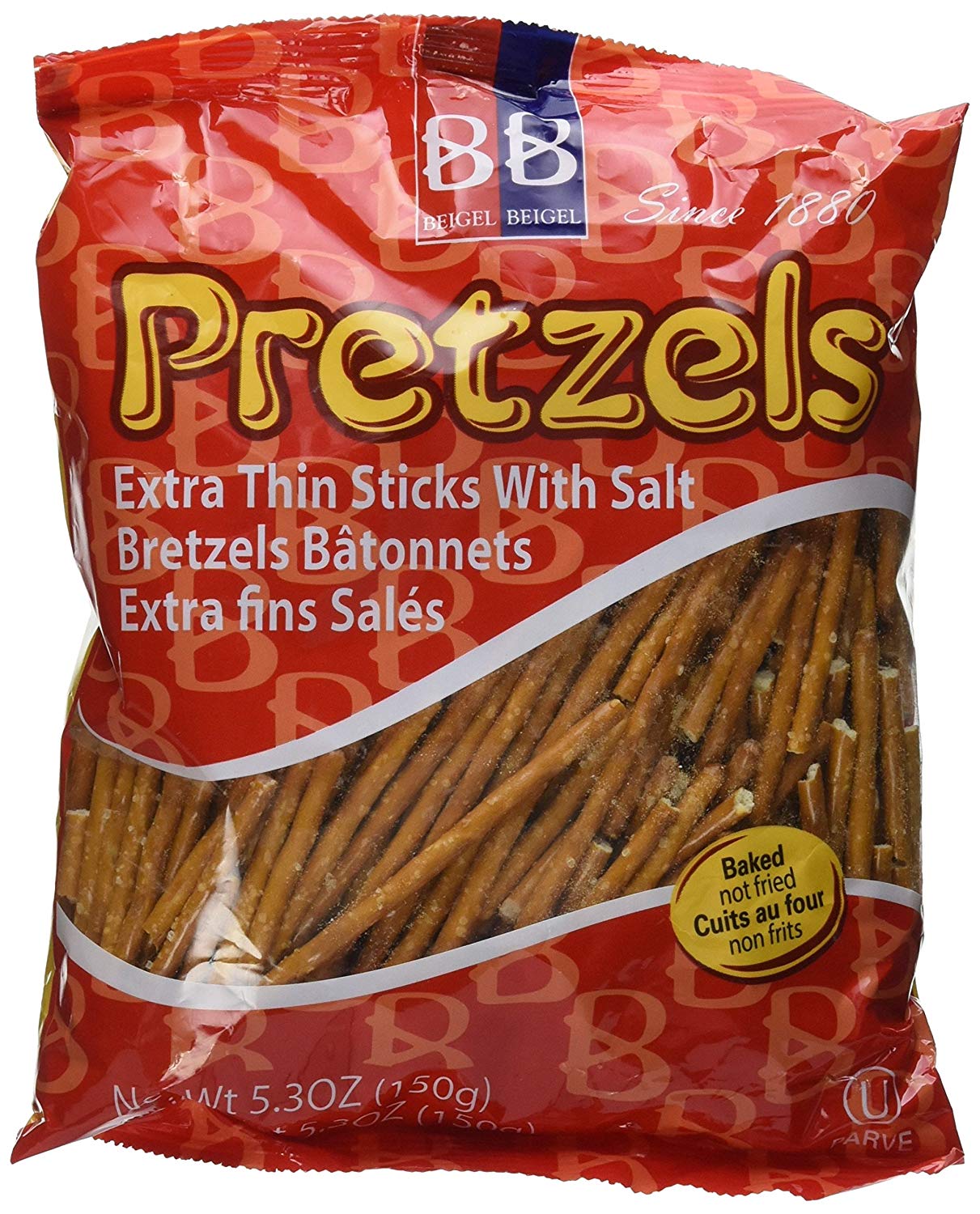 Beigel Beigel Extra Thin Pretzel Sticks with Salt