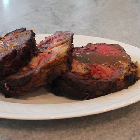 Boneless Prime Ribs with Burgundy Gravy
