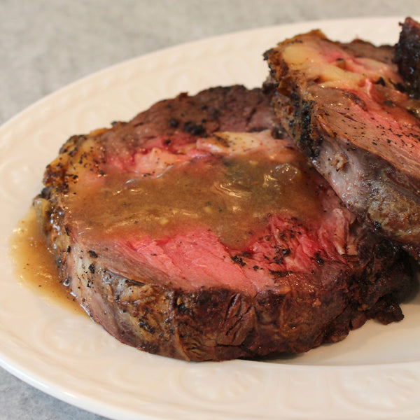 Boneless Prime Ribs with Burgundy Gravy