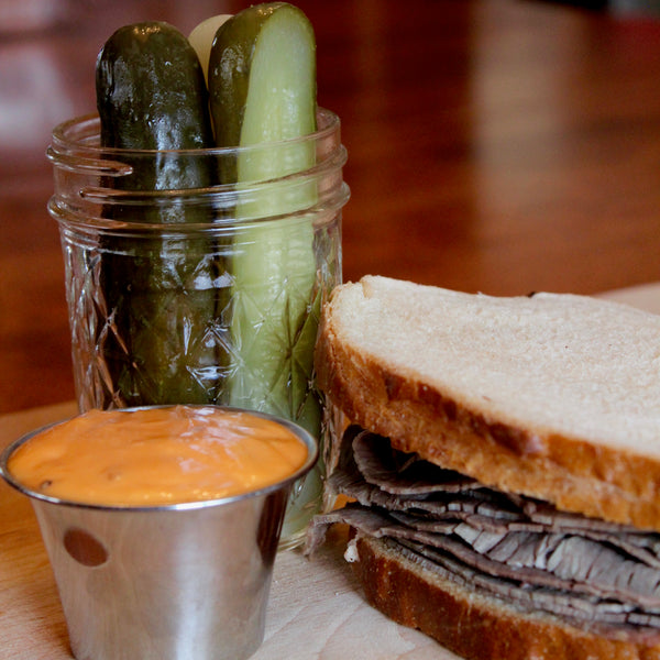 Brisket on Seedless Rye