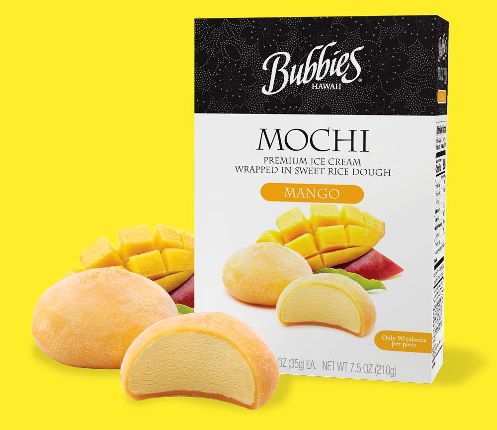 Bubbie's Mango Mochi Ice Cream