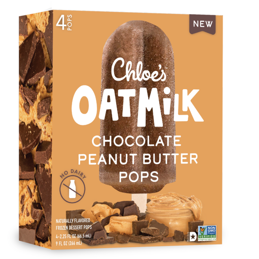 Chloe's Oat Milk Chocolate Peanut Butter Pops