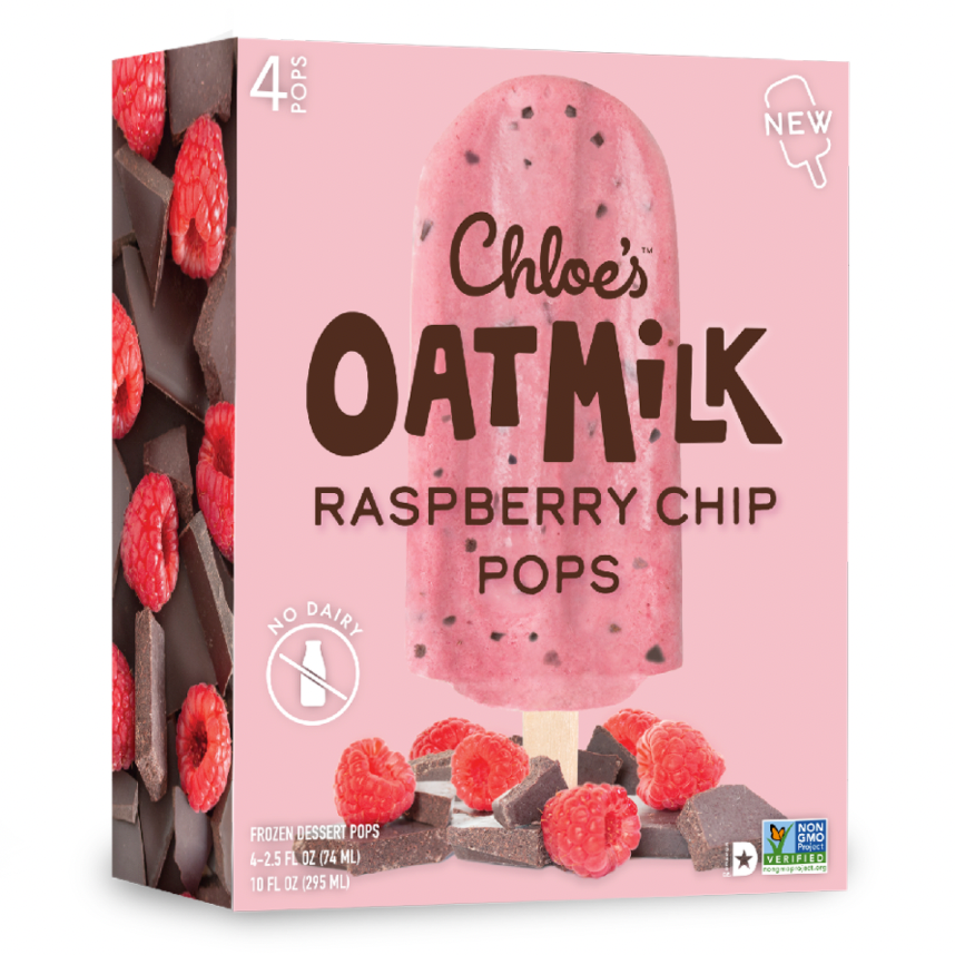 Chloe's Oat Milk Raspberry Chip Pops